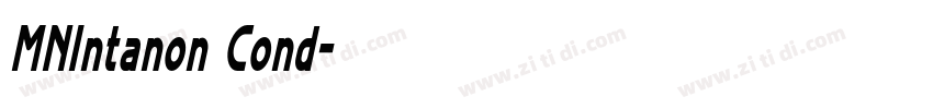 MNIntanon Cond字体转换 MNIntanon Cond字体转换